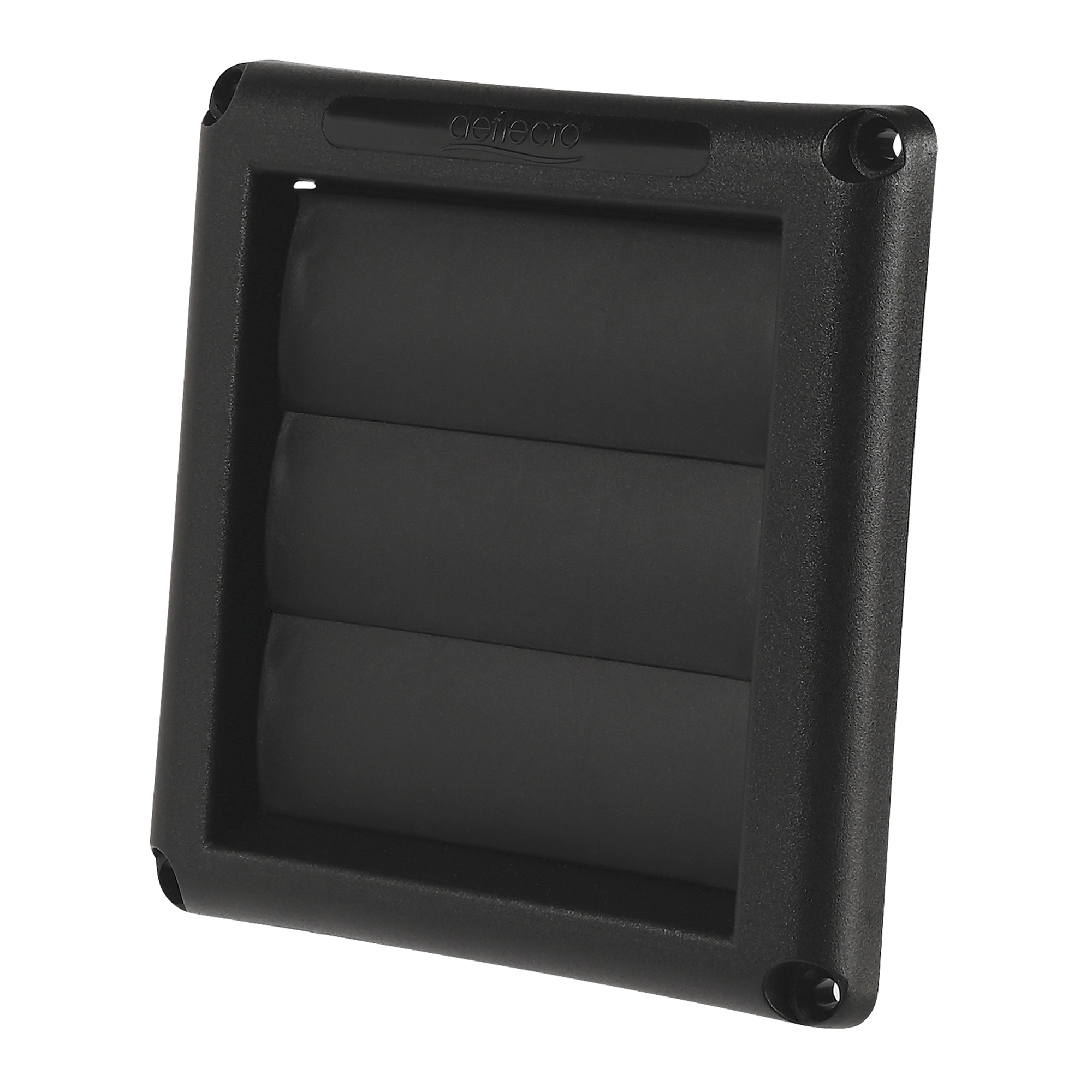 Deflecto Supurr-Vent Louvered Dryer Vent Hood, Black, HS4BLK/48